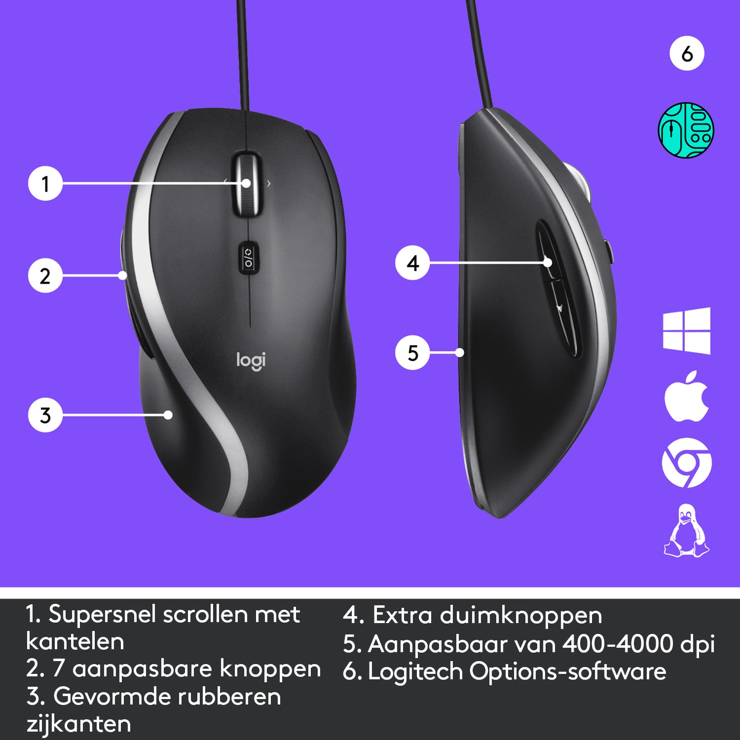 Logitech M500s Advanced Corded Mouse