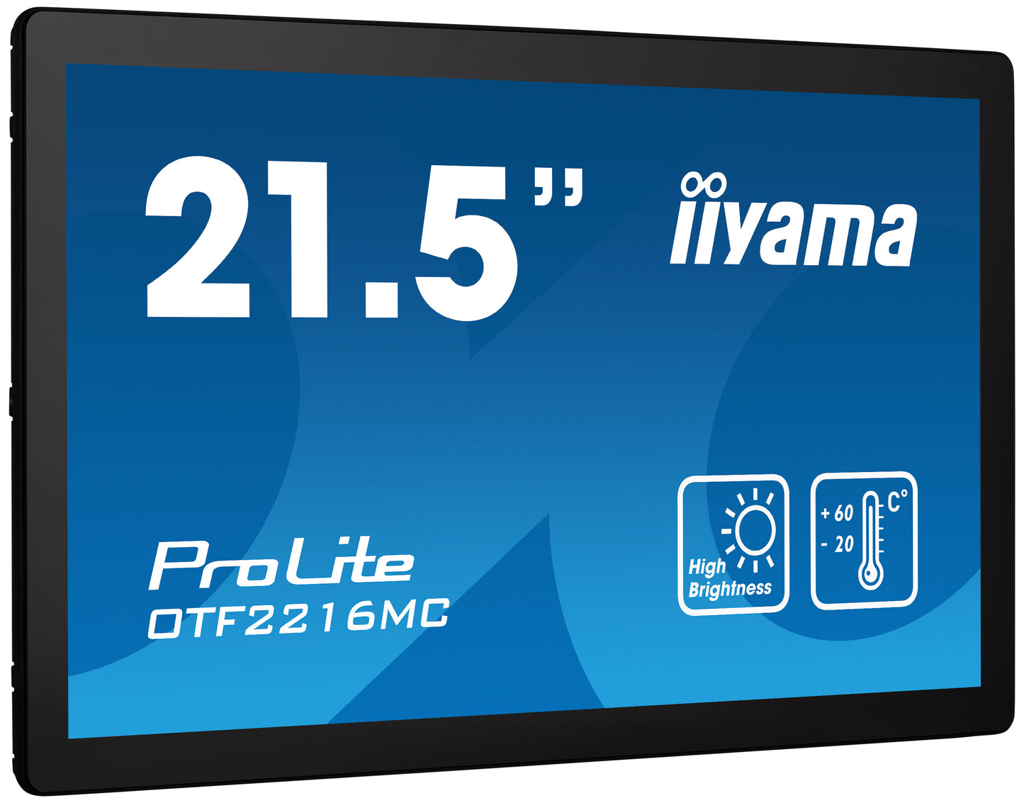 IIYAMA 22W LCD Projective Capacitive 10-Points Touch Full HD Bezel Free VA / Open Frame for Semi Outdoor use