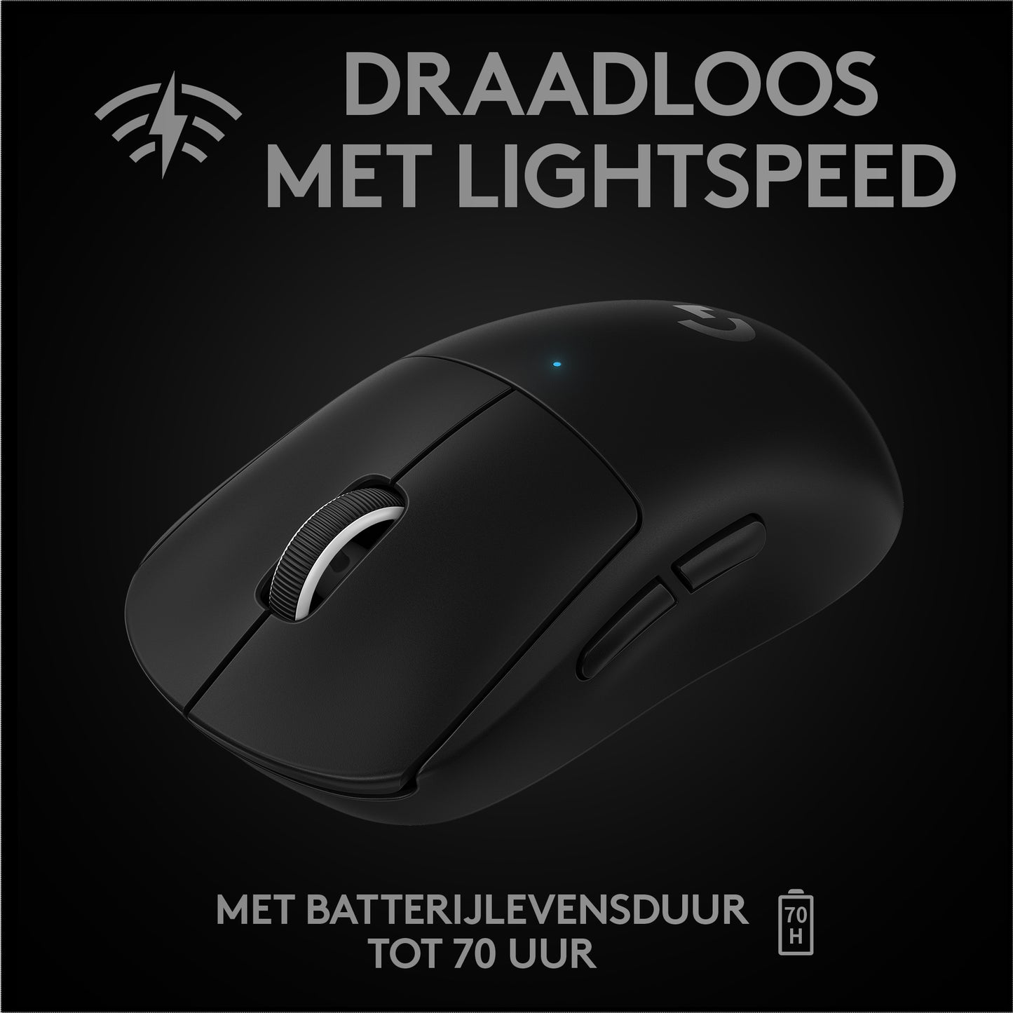 Logitech Mouse Pro X Superlight Lightspeed Wireless Black