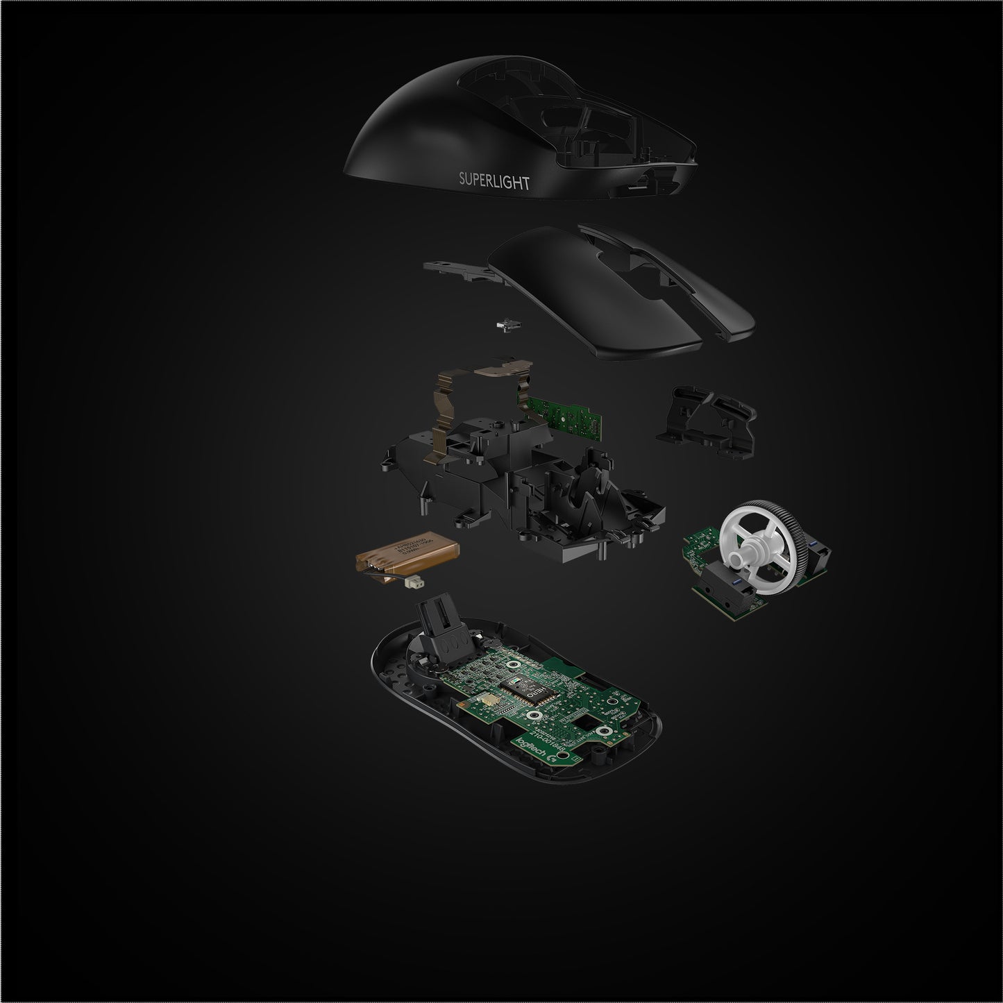 Logitech Mouse Pro X Superlight Lightspeed Wireless Black