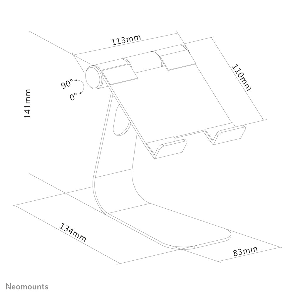 NewStar Tablet Desk Stand suited for ta