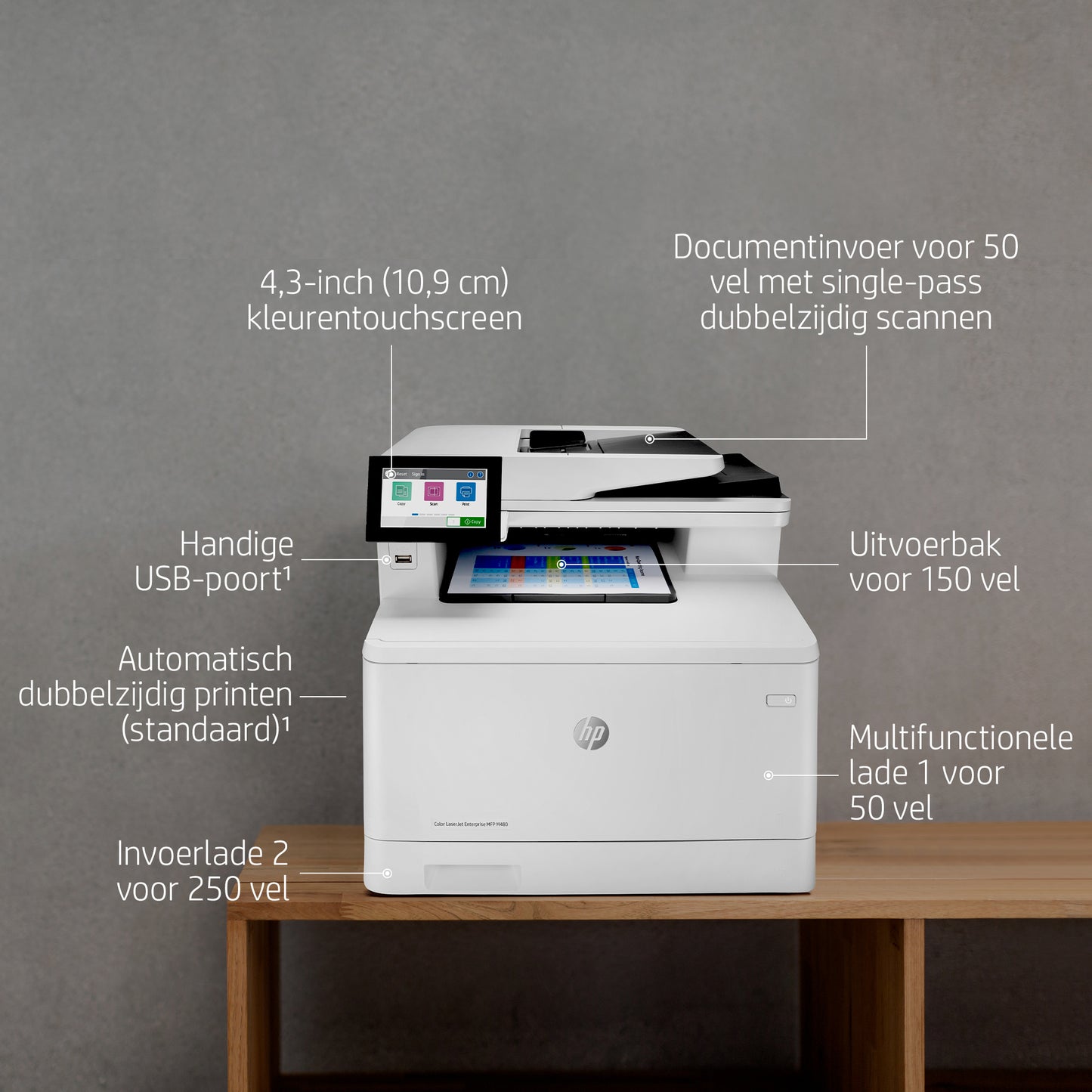 HP Color LaserJet Ent MFP M480f Prntr SH 3QA55A*SHOW-IT
