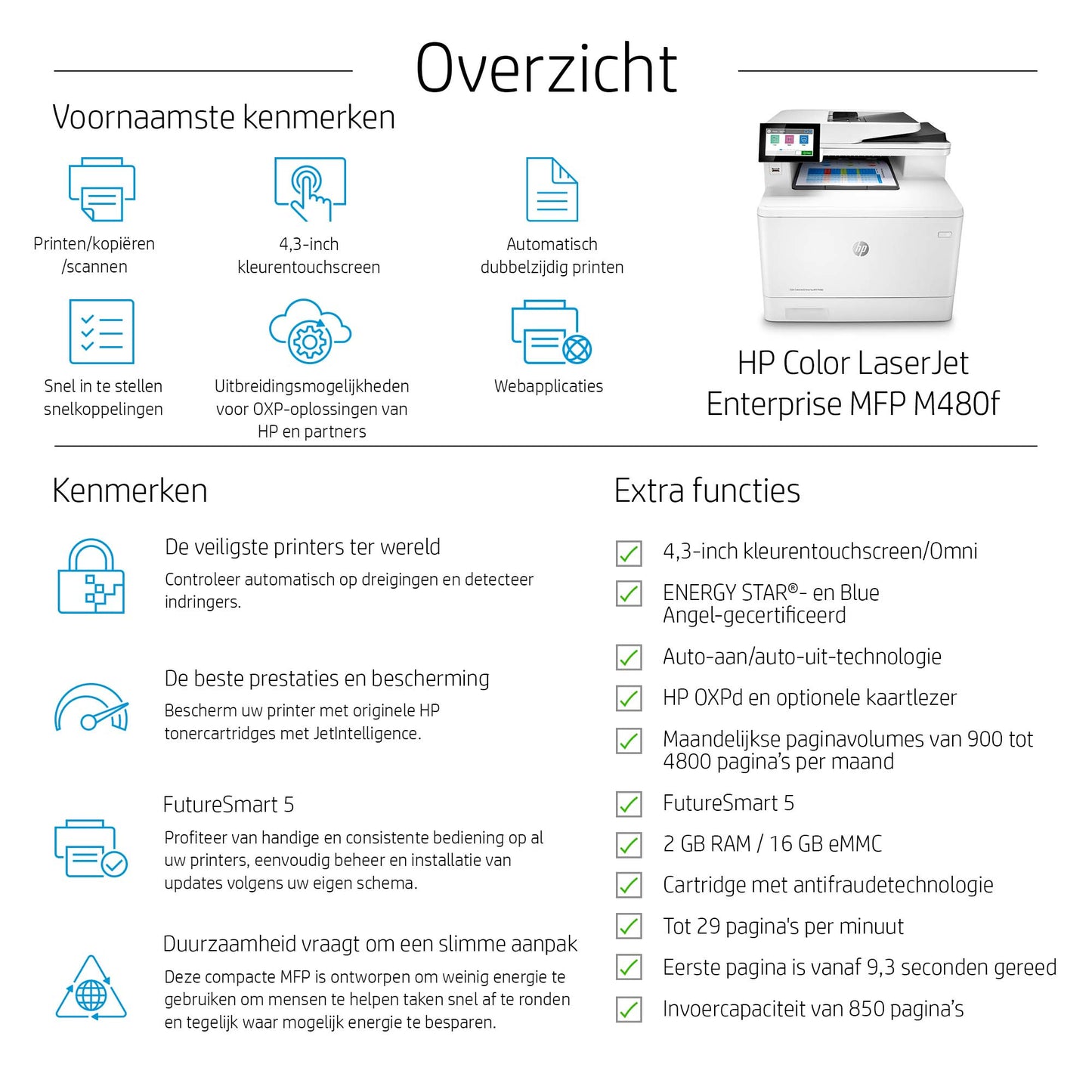 HP Color LaserJet Ent MFP M480f Prntr SH 3QA55A*SHOW-IT
