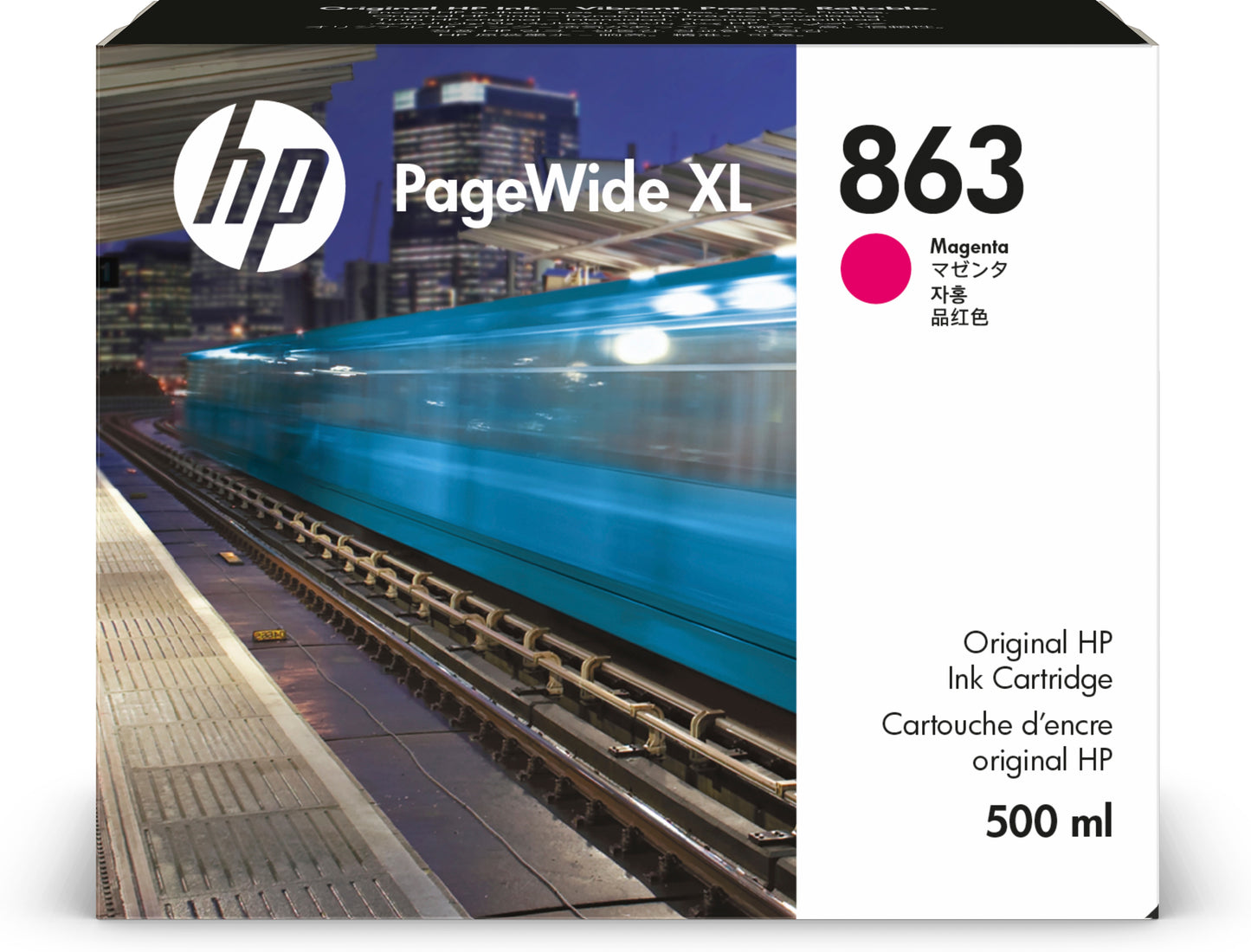 HP 863 500ml Magenta PageWide F9K38A