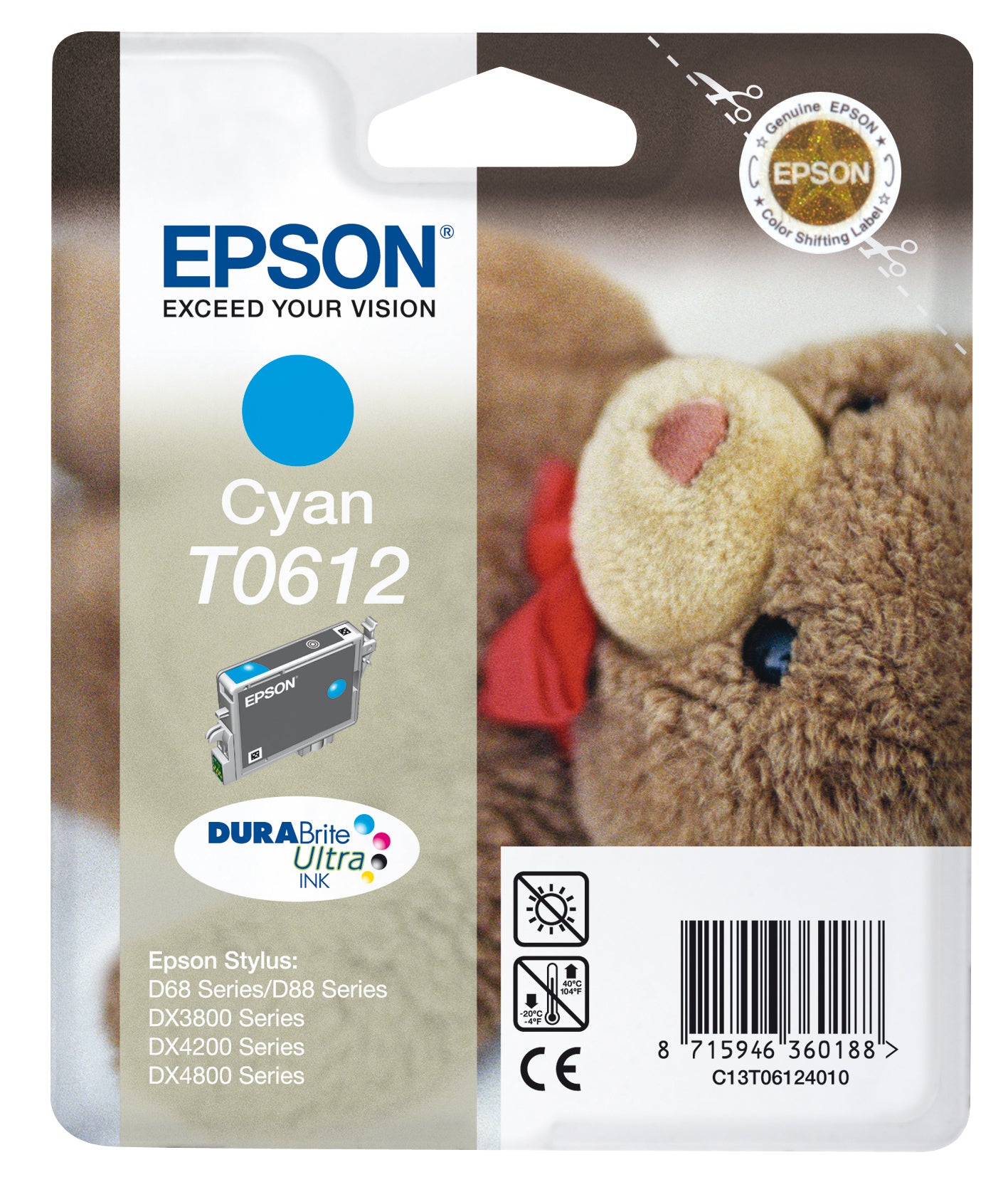 EPSON Stylus D68 Photo Edition/88/88 Plus,DX3800/3850/3850plus/4200/4250/4800/4850/4850plus Cyan RF Tag