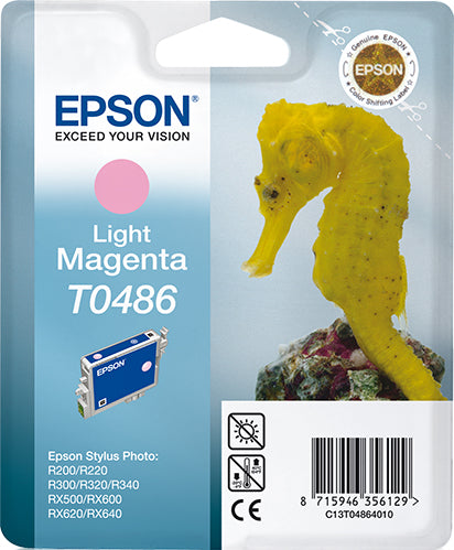 EPSON T0486 inktcartridge licht magenta standard capacity 13ml 430 pagina s 1-pack blister zonder alarm