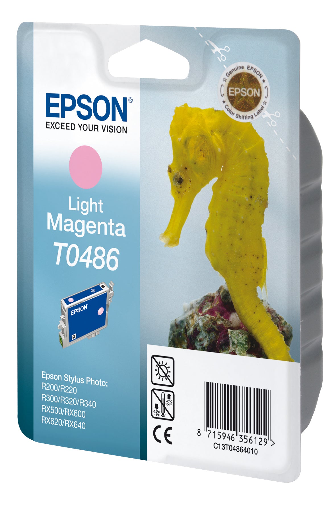 EPSON T0486 inktcartridge licht magenta standard capacity 13ml 430 pagina s 1-pack blister zonder alarm