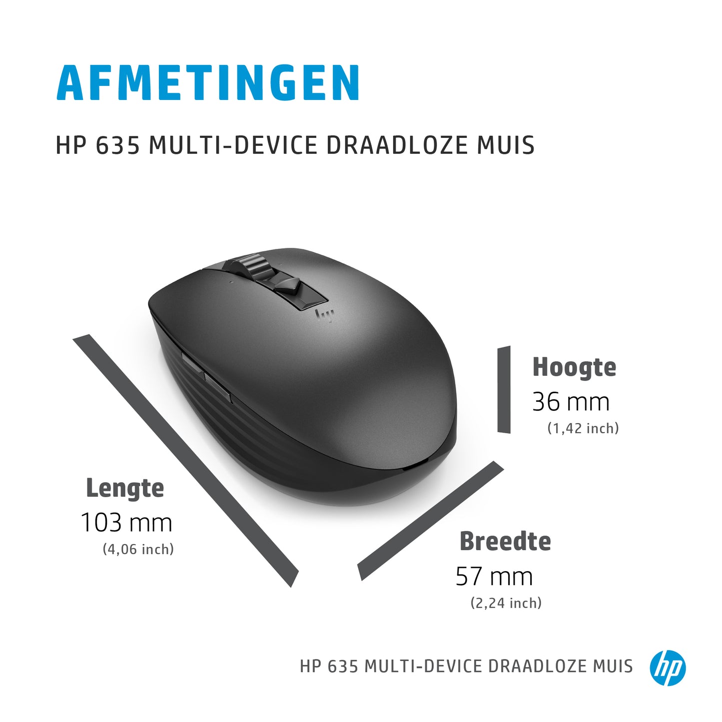 HP Mult-Dvc 635 BLK WRLS Mouse