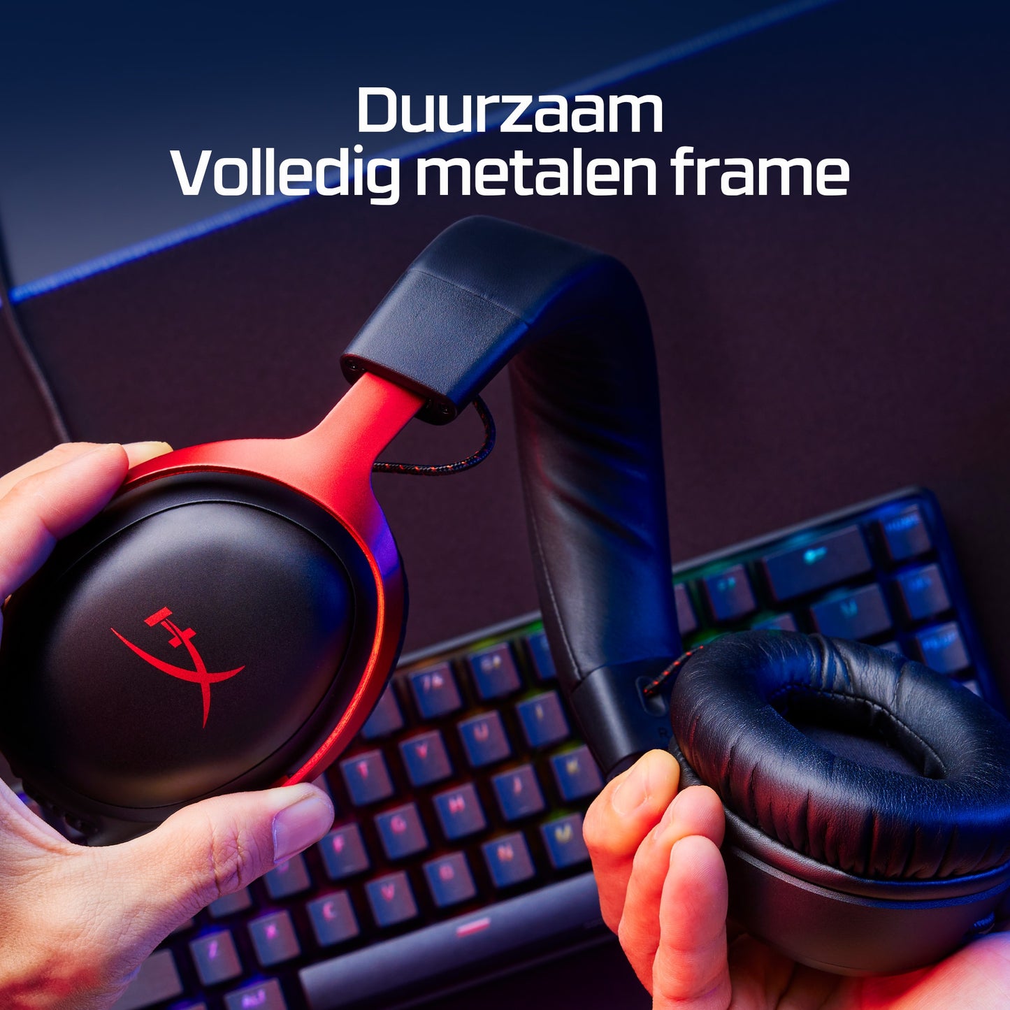 HyperX Cloud III Wired Gaming Headset - Black/Red (PC/PS5/Xbox Series X/S)