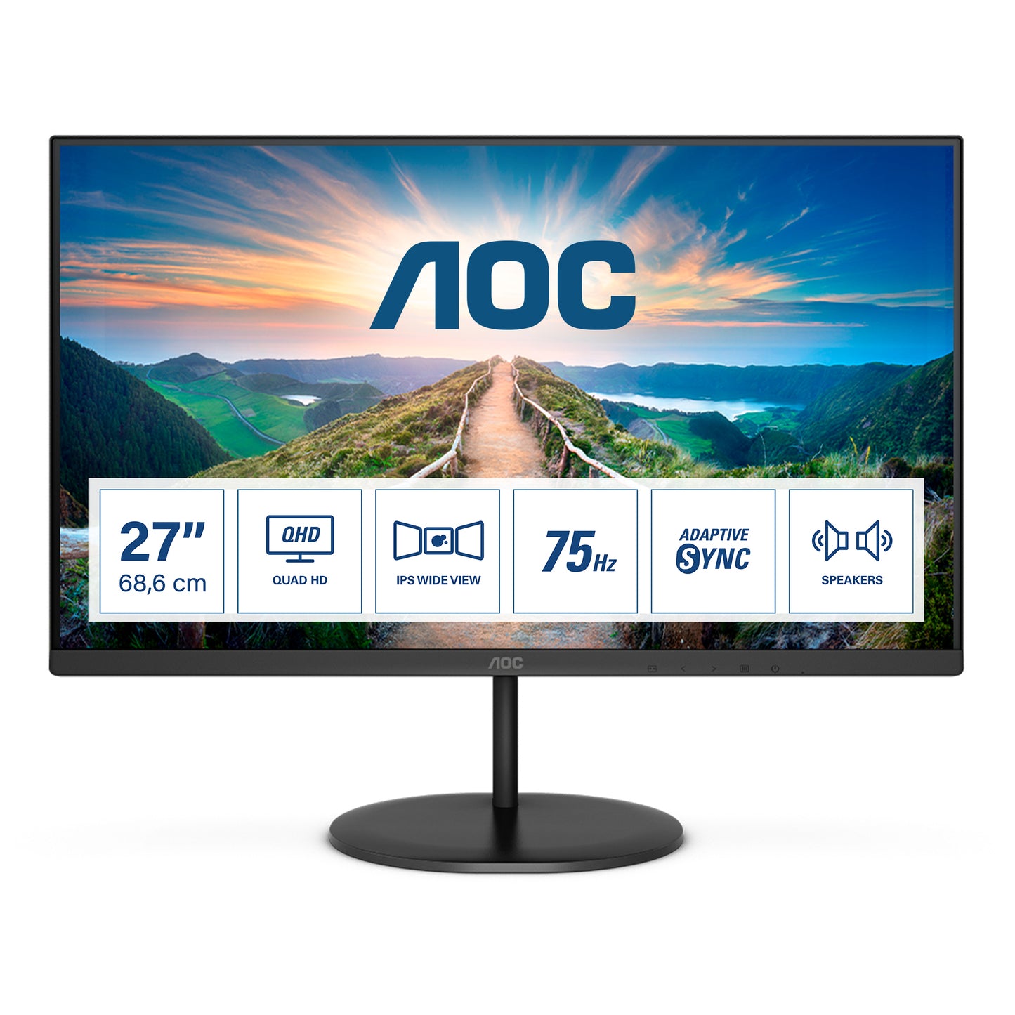 Q27V4EA 27in QHD 2560x1440 IPS 75Hz 4ms Q27V4EA