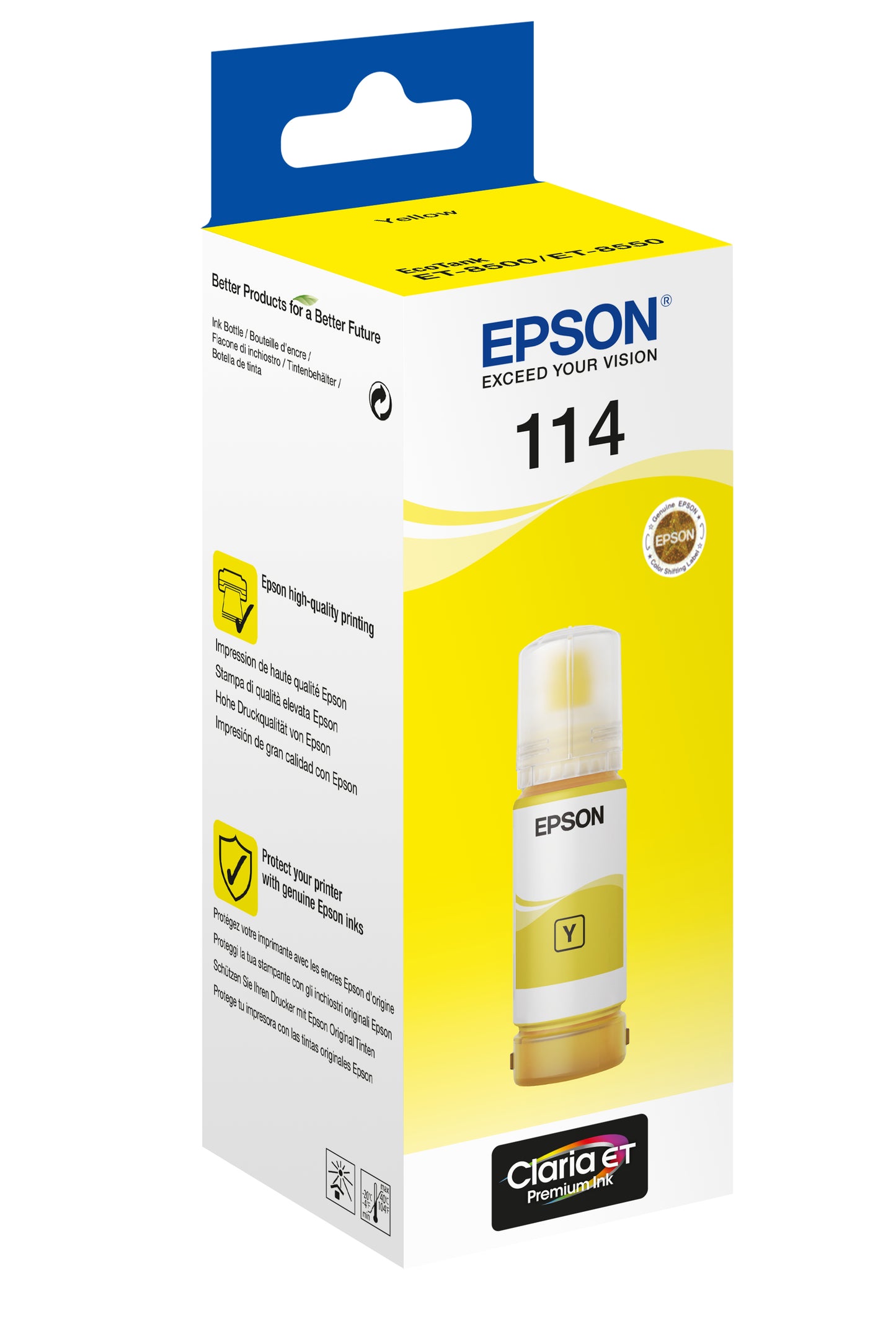 114 EcoTank Yellow ink bottle C13T07B440