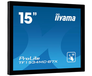 15  PCAP Bezel Free 10P Touch, 1024x768, Anti-Fingerprint coating, VGA, DisplayPort, HDMI, 330cd/m2 (with touch), Through Glass (Gloves), US