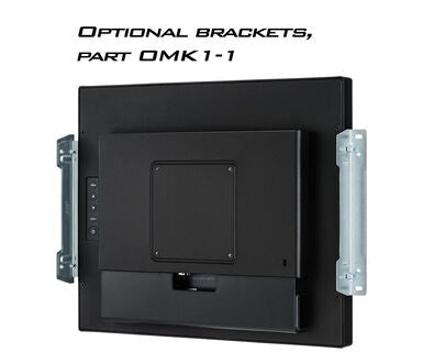 15  PCAP Bezel Free 10P Touch, 1024x768, Anti-Fingerprint coating, VGA, DisplayPort, HDMI, 330cd/m2 (with touch), Through Glass (Gloves), US