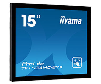 15  PCAP Bezel Free 10P Touch, 1024x768, Anti-Fingerprint coating, VGA, DisplayPort, HDMI, 330cd/m2 (with touch), Through Glass (Gloves), US