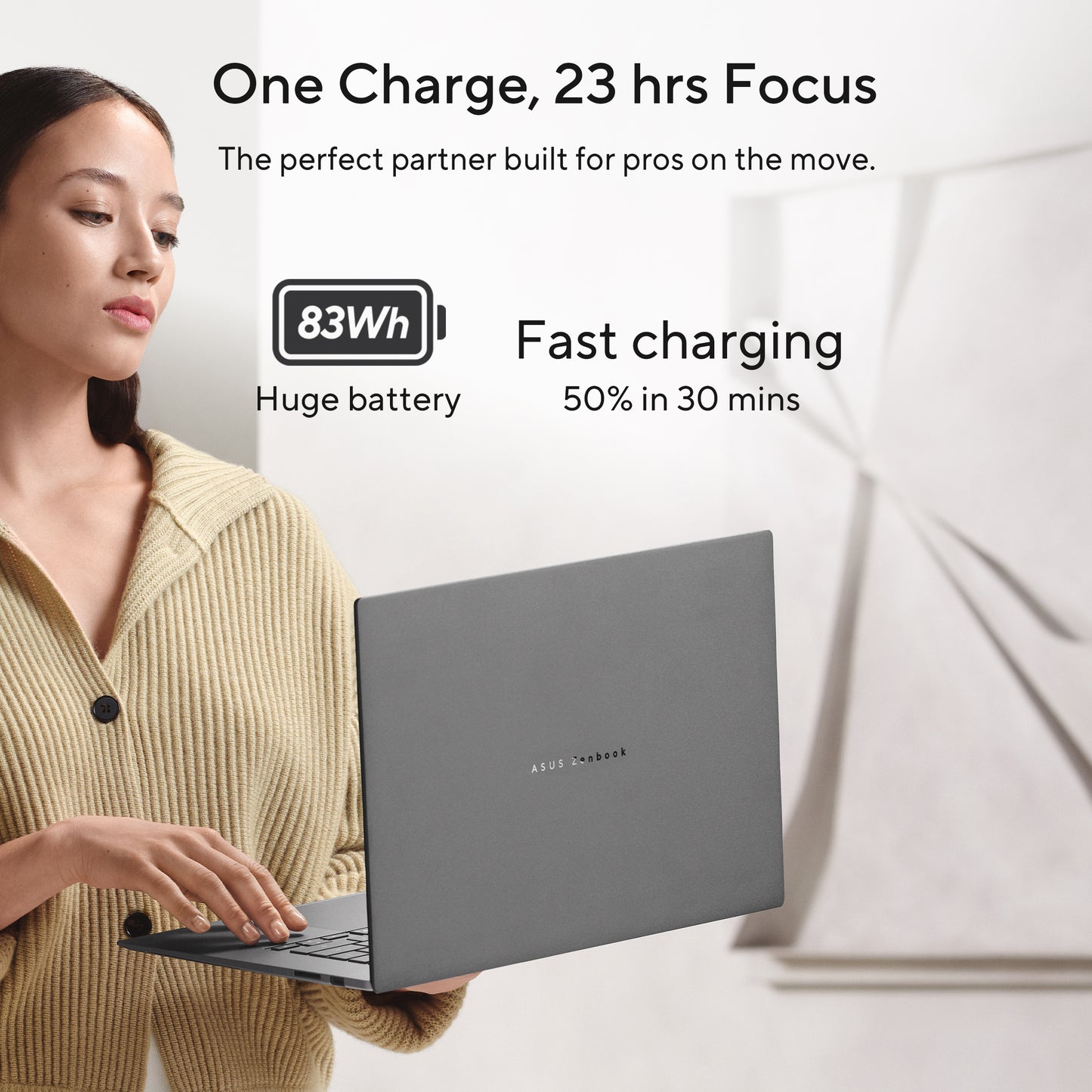 ASUS Zenbook S16 UM5606GA-SS188W, 16 3K OLED, Gorgon Point 10C, 32GB, 1TB NVMe PCIe SSD, Radeon 880M Graphics, W11H, Grey