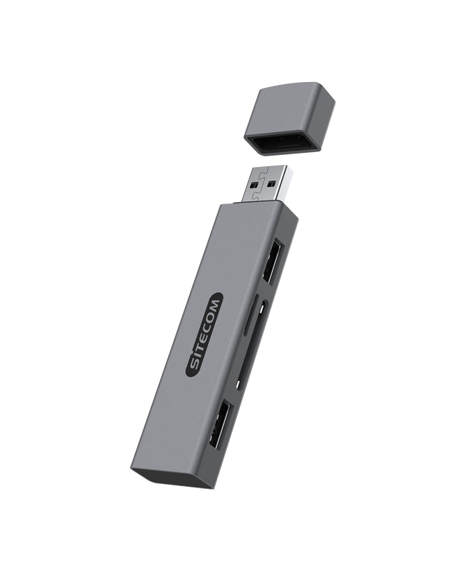 USB Stick Card Reader with 2 USB ports