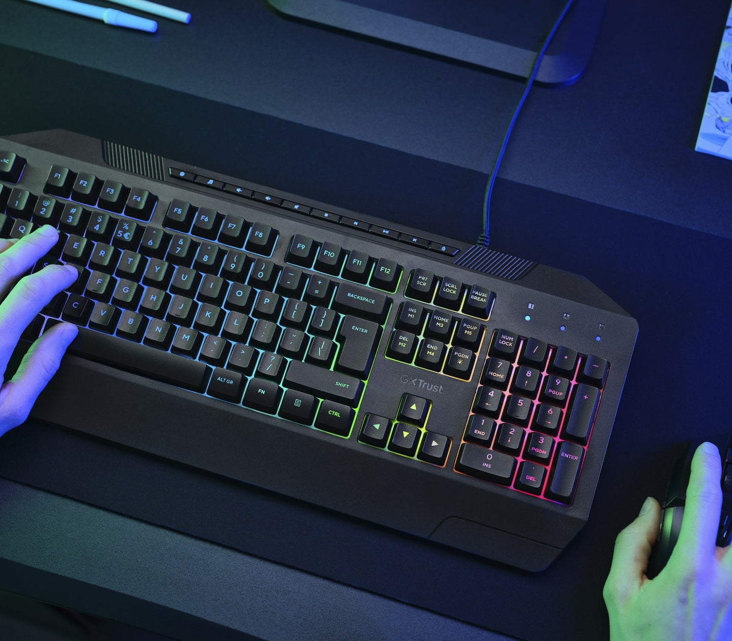 Trust GXT836 EVOCX GAMING KEYBOARD BE Zwart