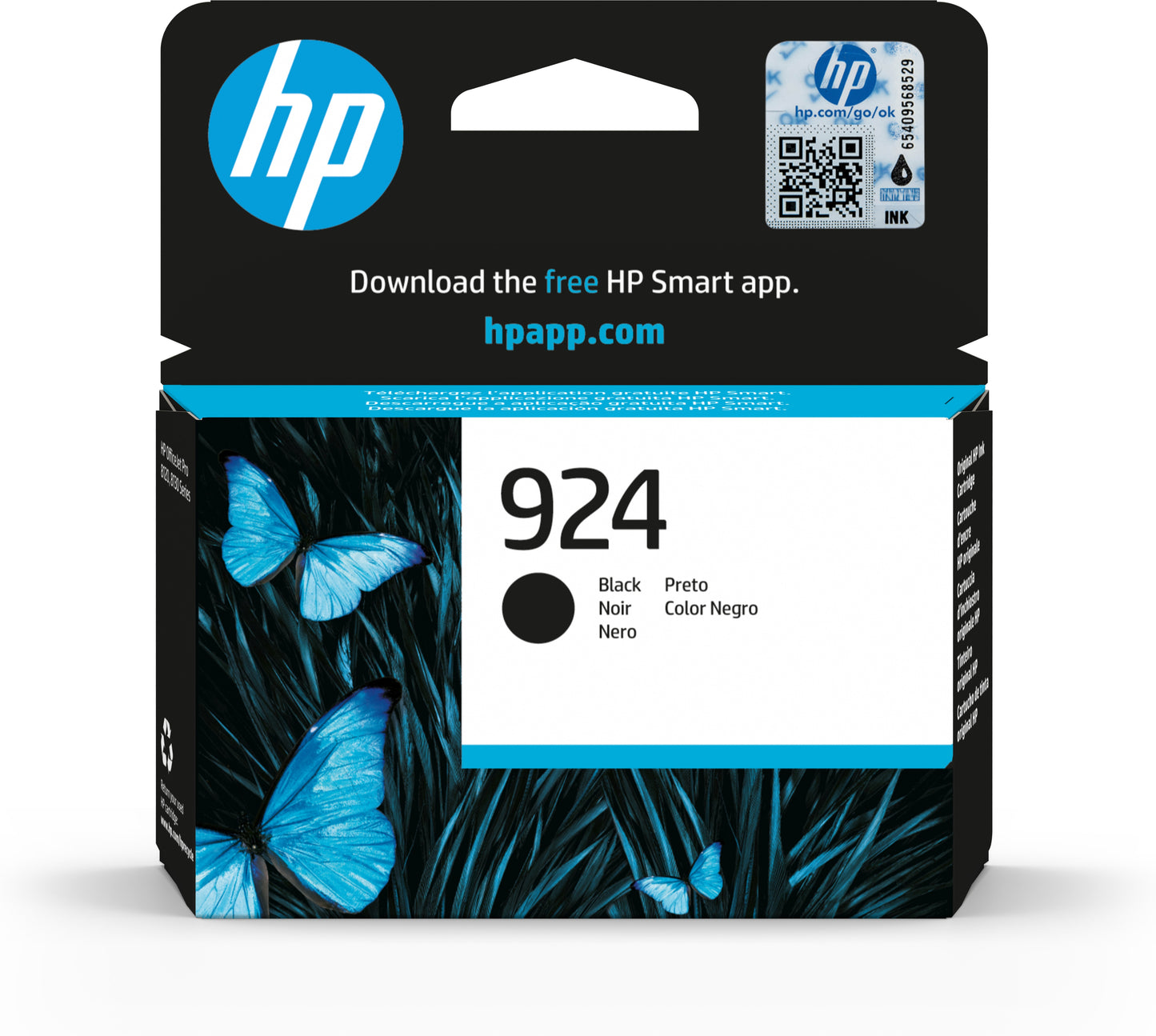 HP 924 INKTCARTRIDGE ZWART