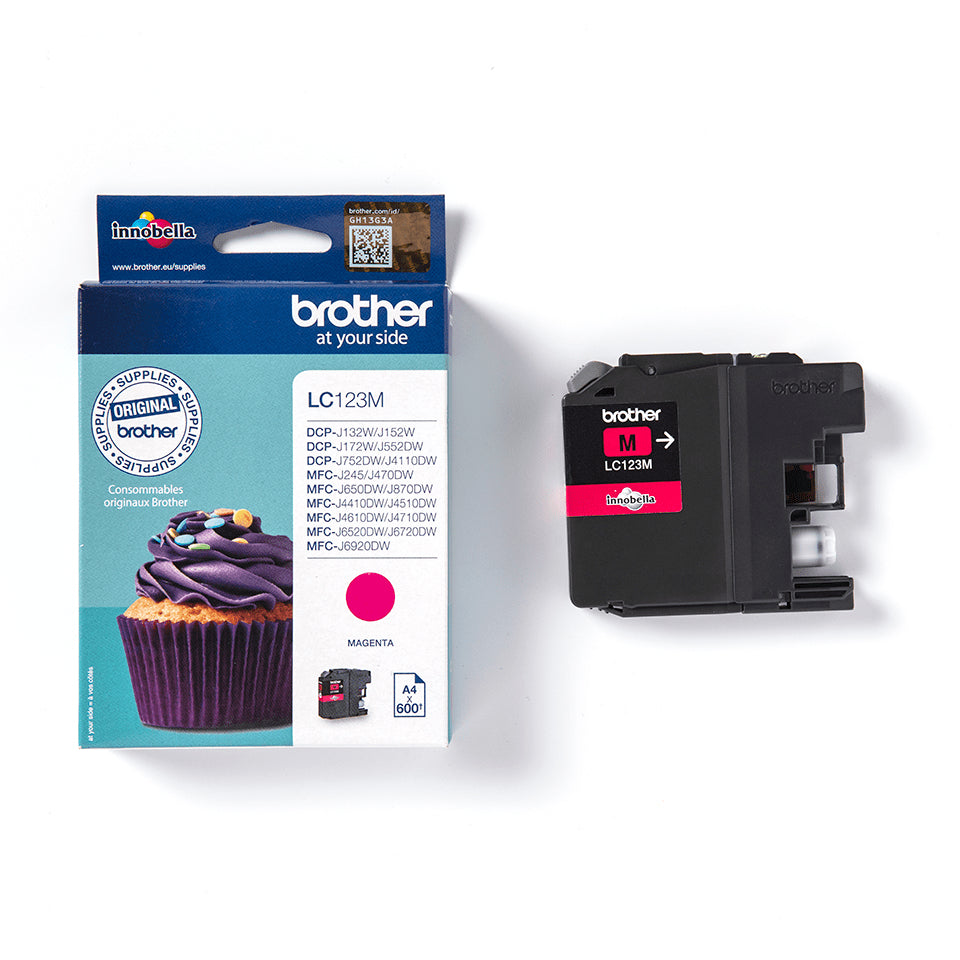 Brother LC123M inktpatroon magenta