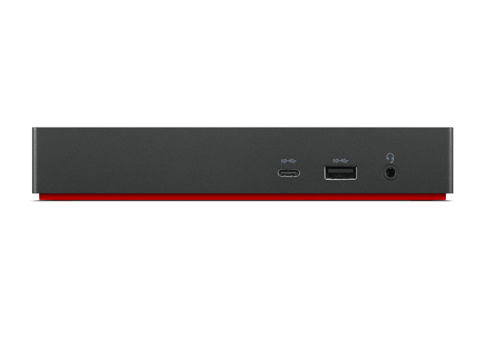Lenovo ThinkPad Universal USB-C Dock 3840x2160 @ 60 Hz (Max)  2 x DisplayPort, 1x HDMI  3 x USB 3.2 Gen 2, 2 x USB 2.0, 1 x USB-C  1 x Gigab