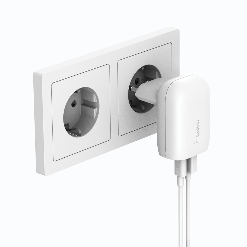 BELKIN 37W - 25W USB-C PD PPS + 12W USB-A Dual Wall Charger