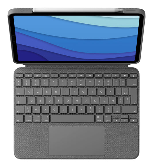 Logitech Combo touch - iPad Pro 11 inch (1,2,3,4 Gen) - Azerty  - Grey