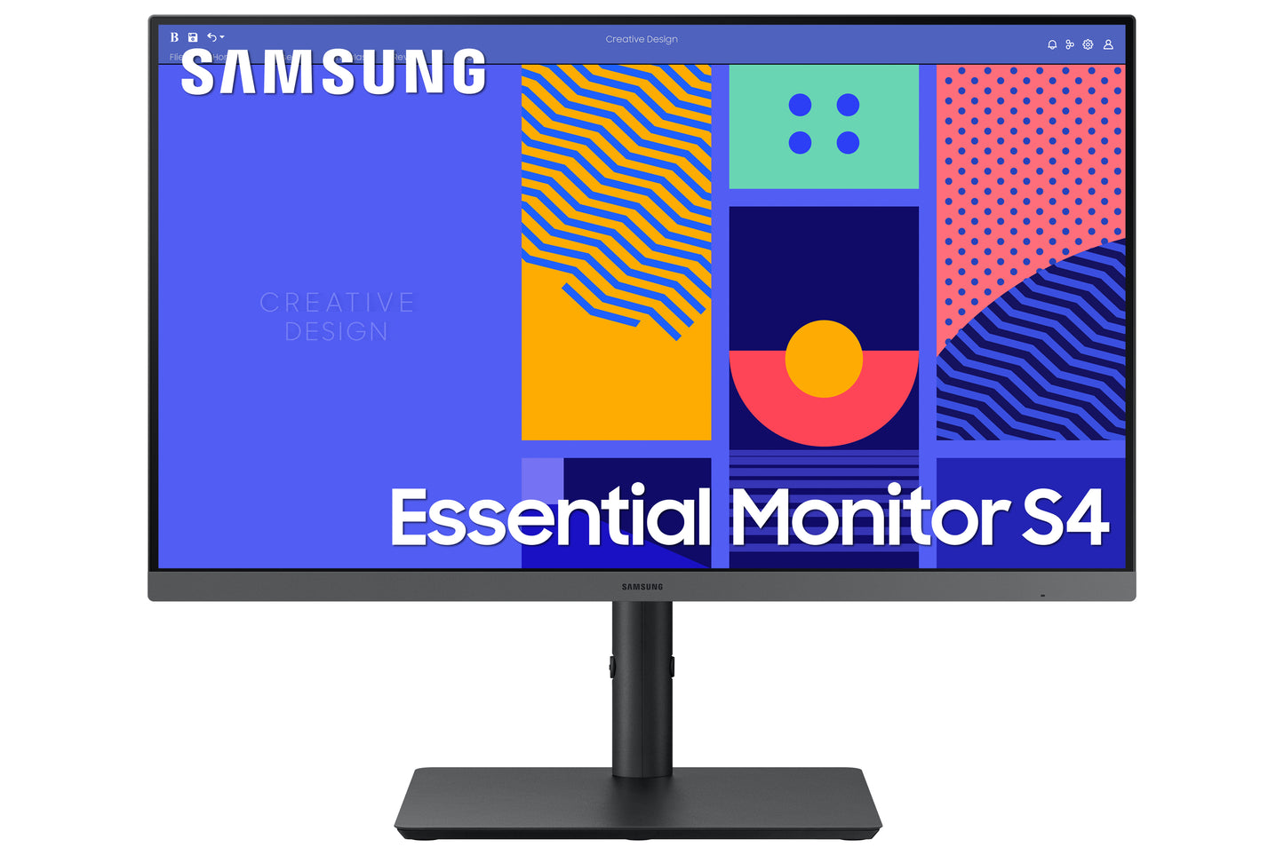 SAMSUNG S24C432 24inch Bezelless 16:9 1920x1080 IPS 4ms HAS/Swivel/Pivot Analog/HDMI/DP USB hub VESA DP+HDMI cable in the box