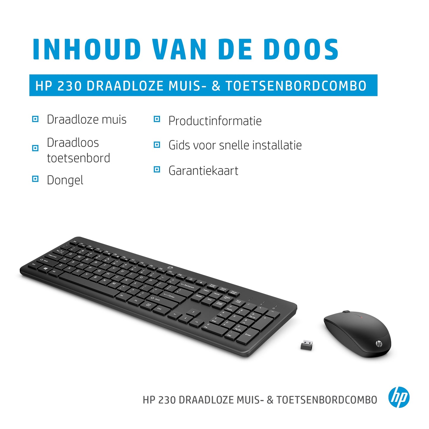 HP 230 WRLS Mouse and Keyboard Combo 3L1F0AA#AC0