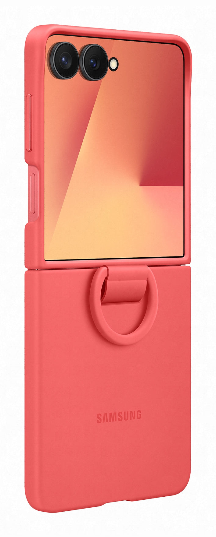 Samsung Silicone Ring Case Flip7 Rood