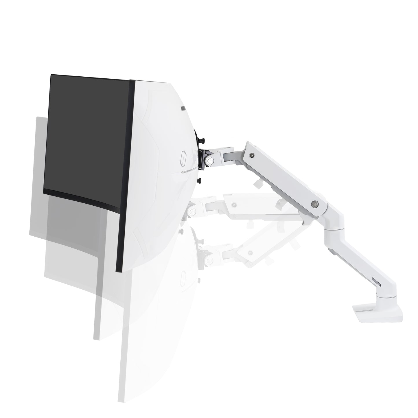 HX Desk Monitor Arm with HD Pivot White 45-647-216