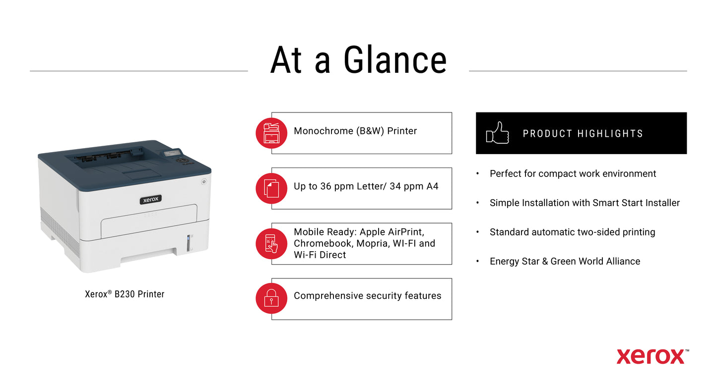 XEROX B230 MONO PRINTER B230V_DNI