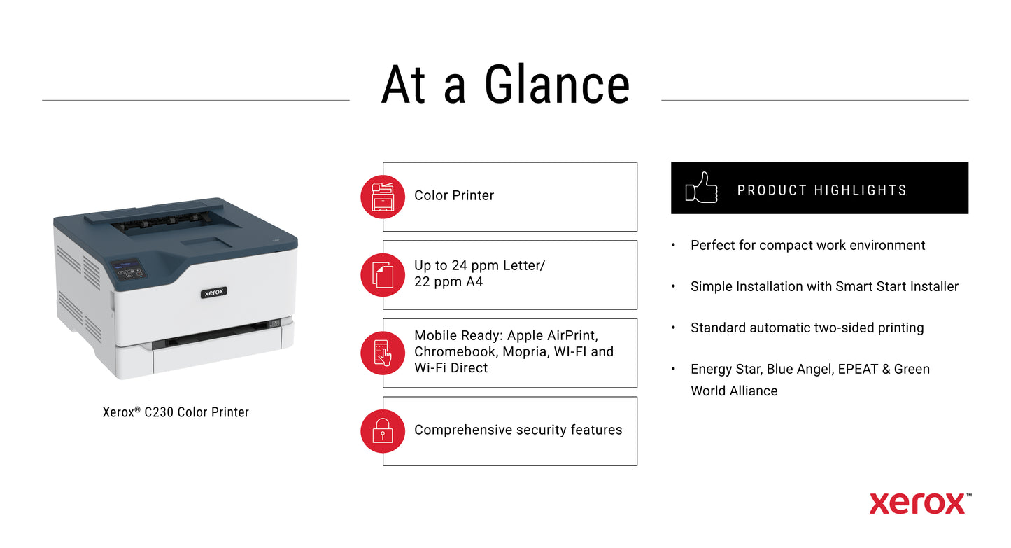 XEROX C230 COLOR PRINTER C230V_DNI