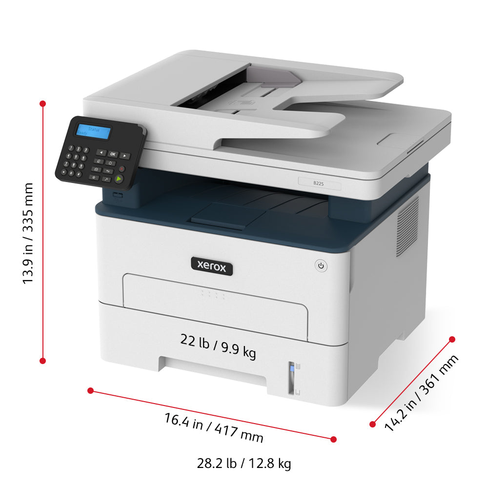 XEROX B225 MONO MULTIFUNCTION PRINTER B225V_DNI