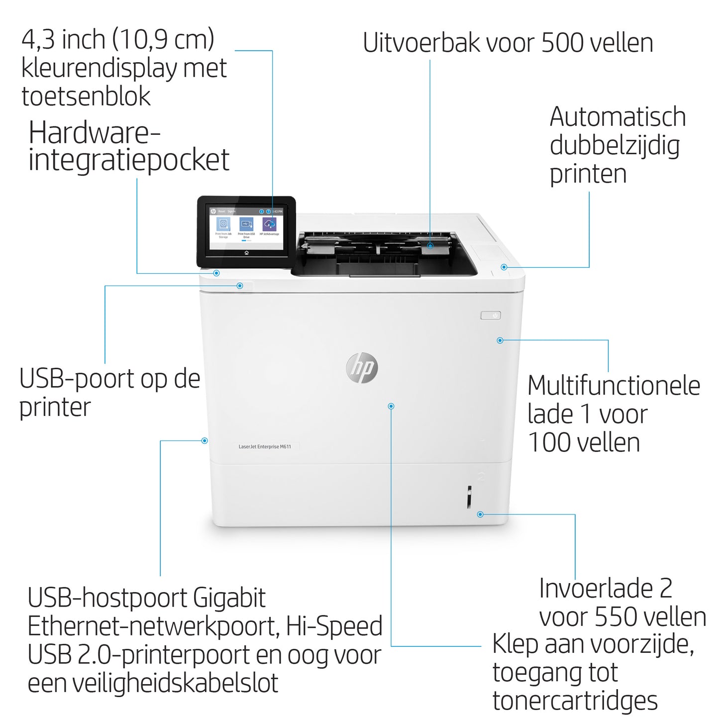 HP LaserJet Enterprise M611dn