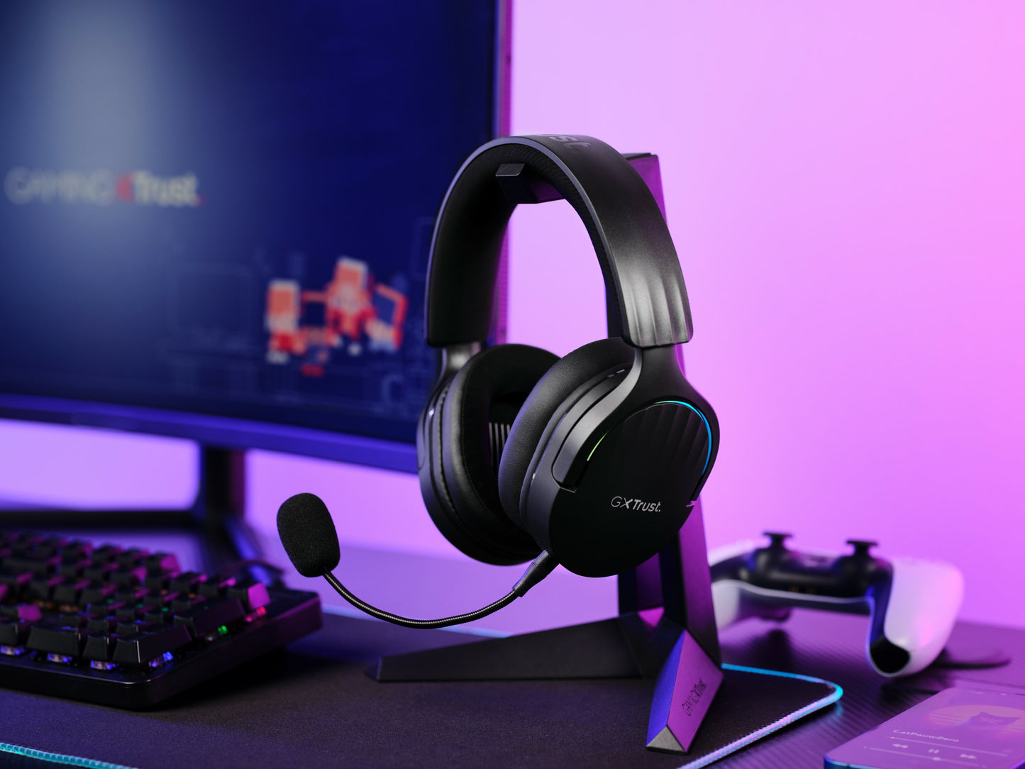 Trust GXT491 FAYZO WIRELESS HEADSET Zwart
