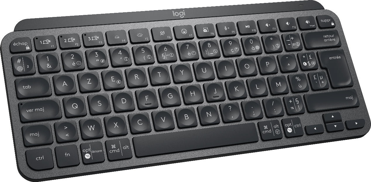 Logitech MX keys Mini Wireless Illuminated, Graphite, FR azerty