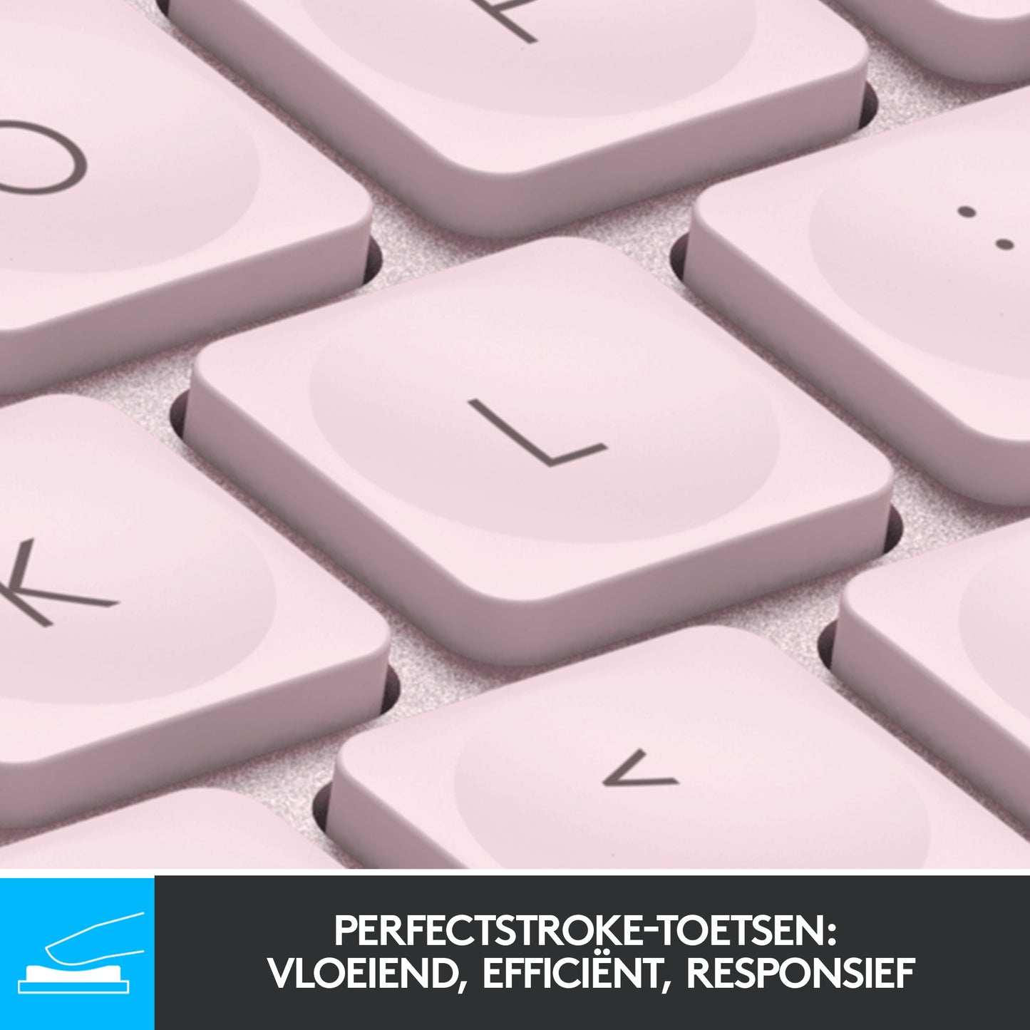 Logitech MX keys Mini Wireless Illuminated, Rose, FR azerty