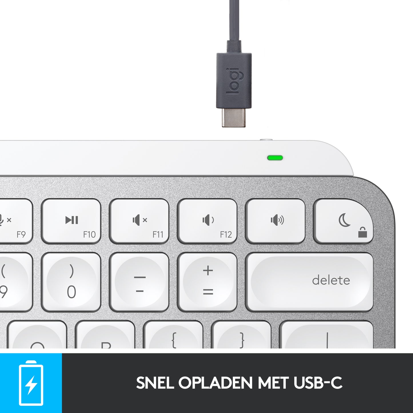 Logitech MX keys Mini FOR MAC Wireless Illuminated, Pale Grey, FR azerty