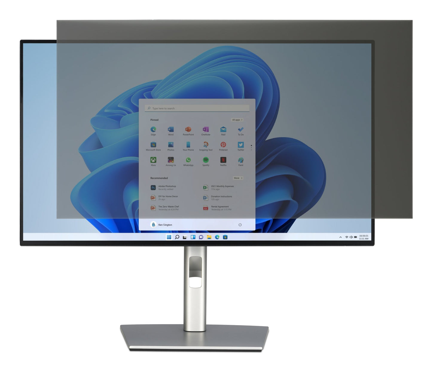 Privacy Screen for 28 Monitors 16:9 628906