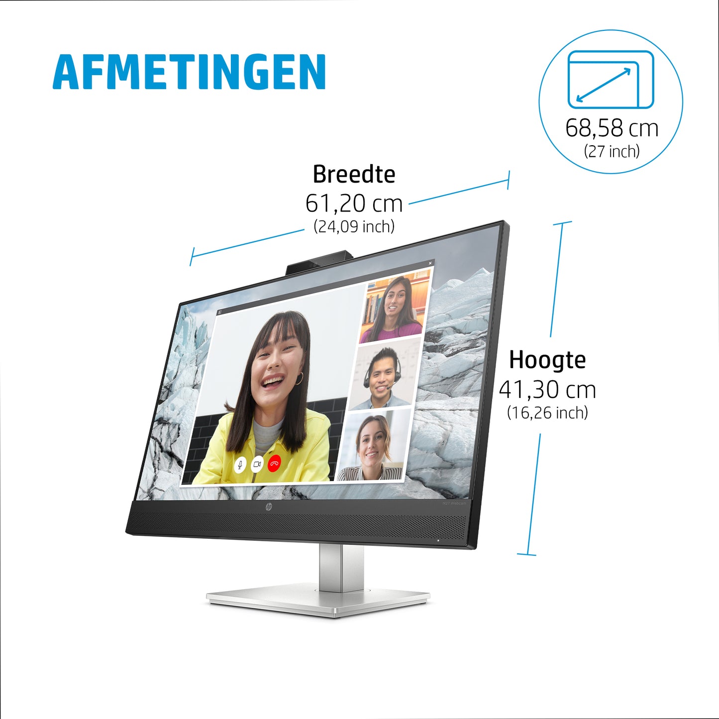 E27M 27IN DP/HDMI/USB/RJ45/1000:1/300/25 40Z29AA#ABB
