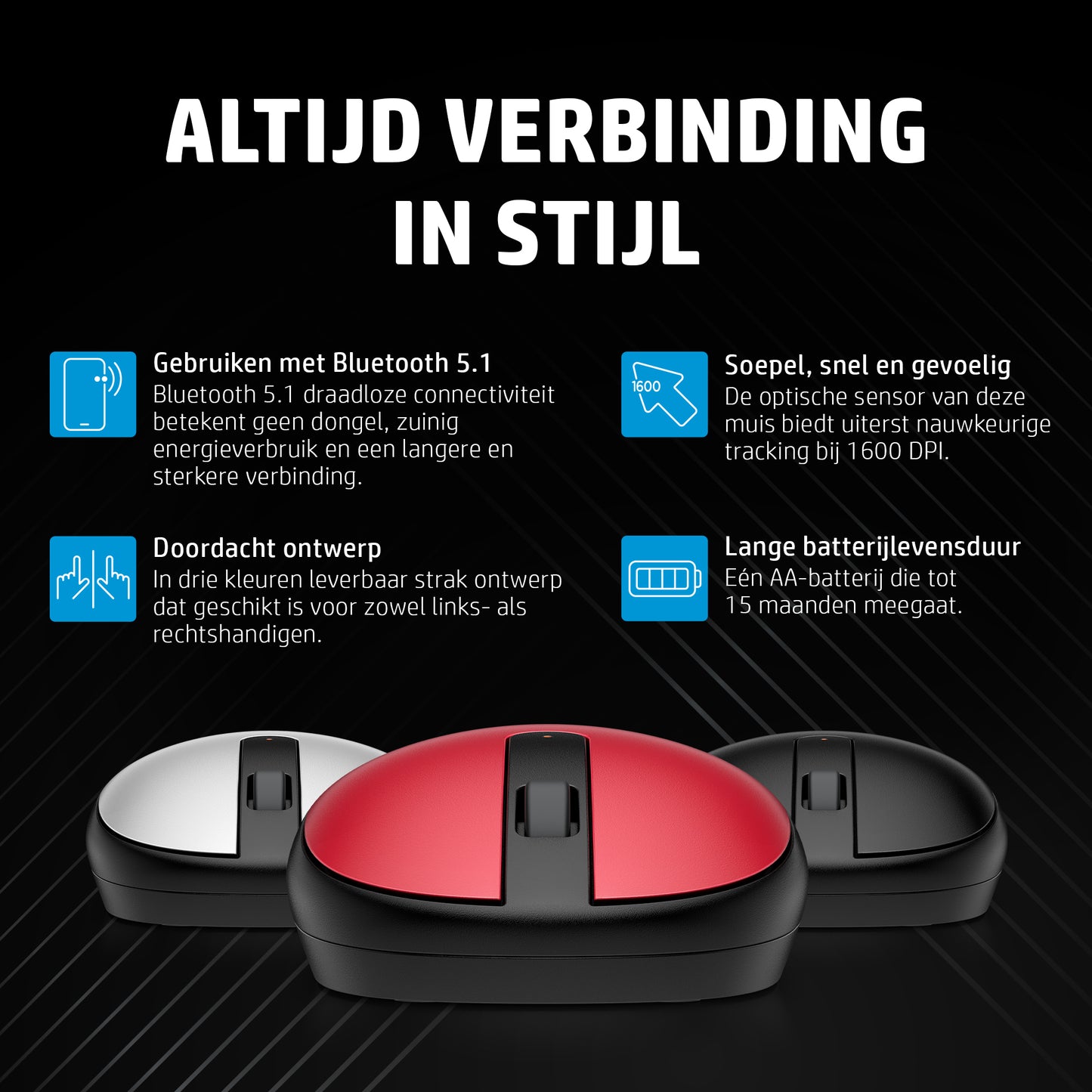 HP 240 Bluetooth Mouse Empire Red