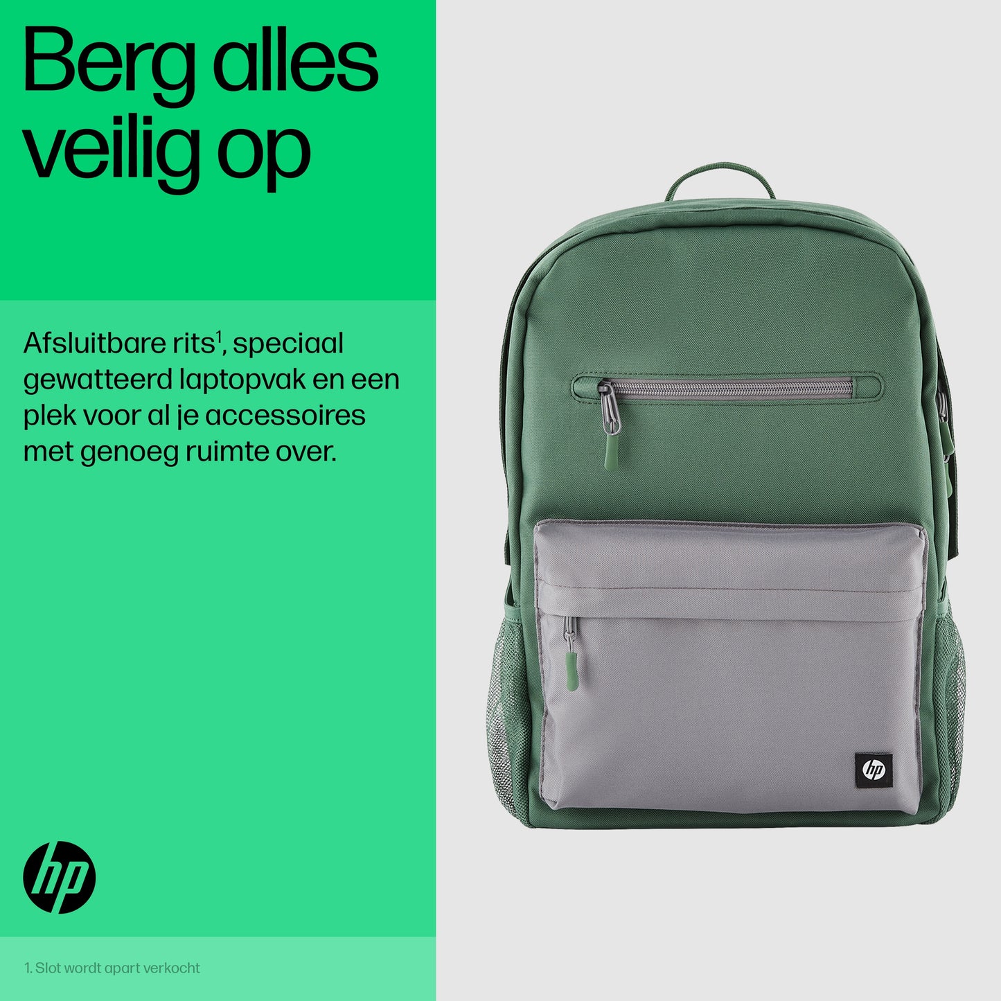 HP Campus Green Backpack
