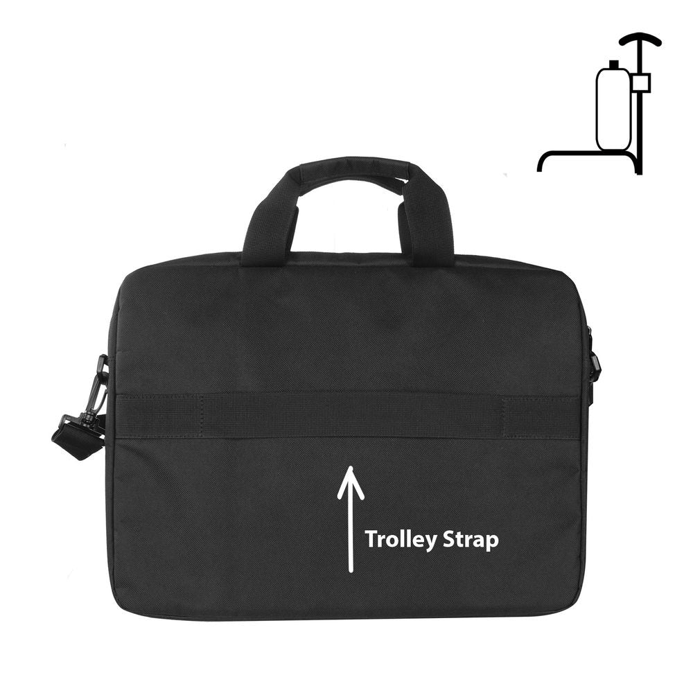 ACT Shoulder bag for laptops up to 16.1 inch, made from recycled plastic bottles