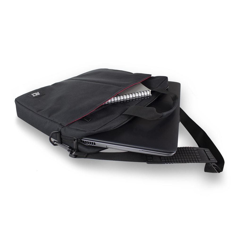ACT Shoulder bag for laptops up to 16.1 inch, made from recycled plastic bottles