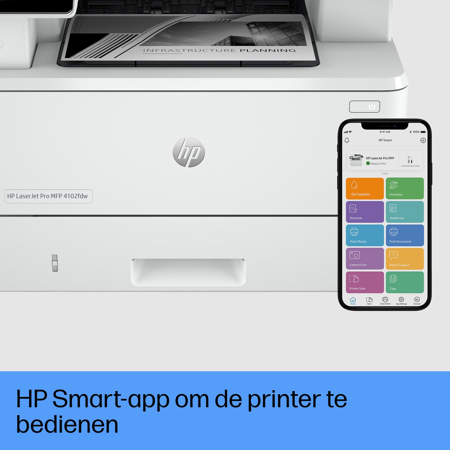 HP LASERJET PRO MFP 4102FDW PRINTER 2Z624F#B19