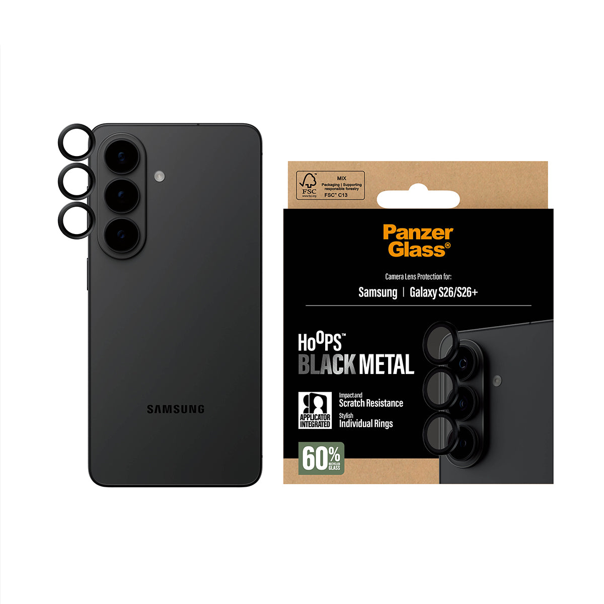 PG Hoops Cam Prot Black Samsung S26 Pro PG23980