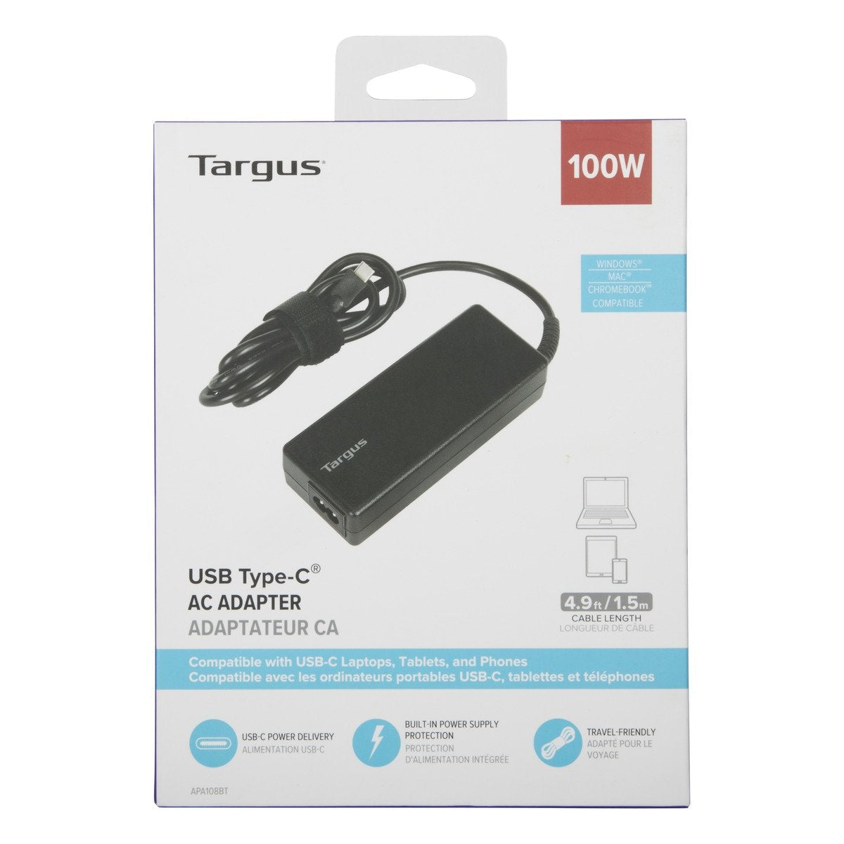 Targus USB-C 100W PD Charger APA108EU