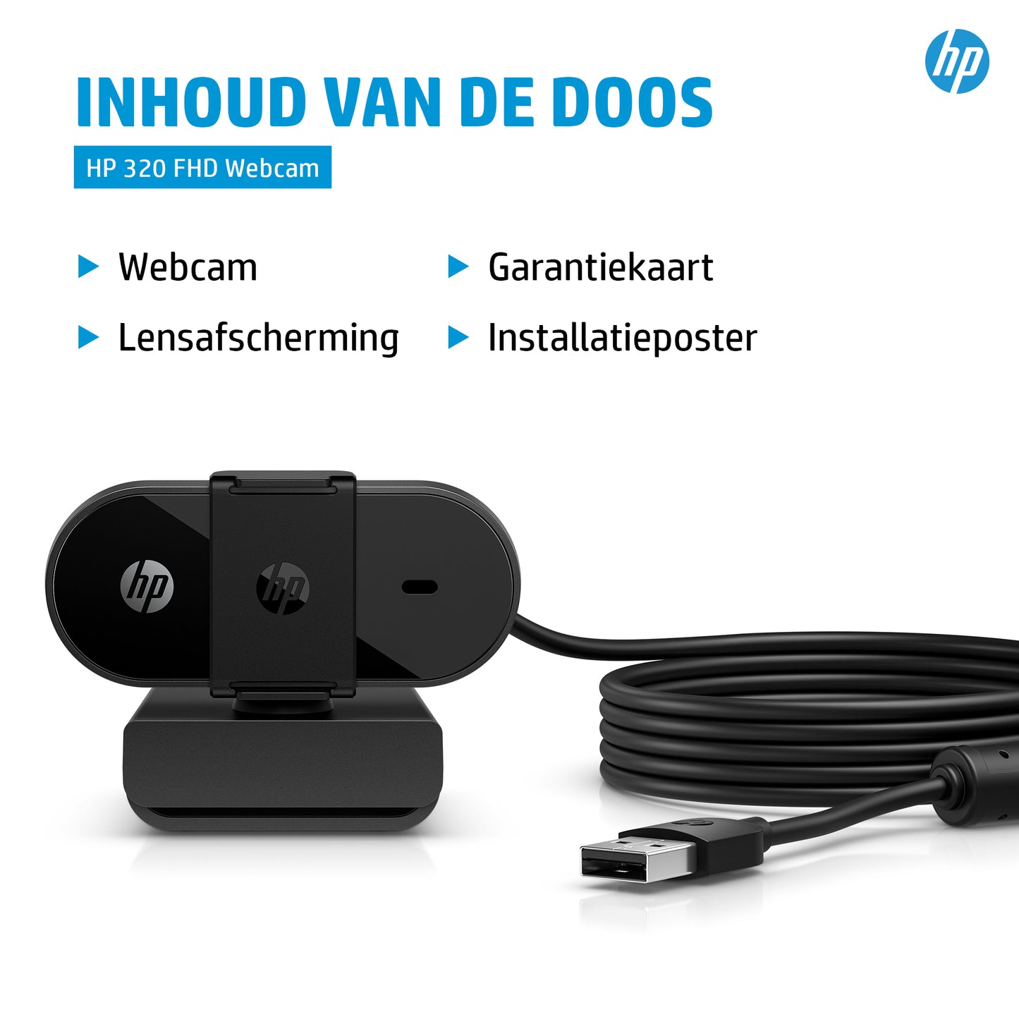 HP 320 FHD Webcam Euro 53X26AA#ABB