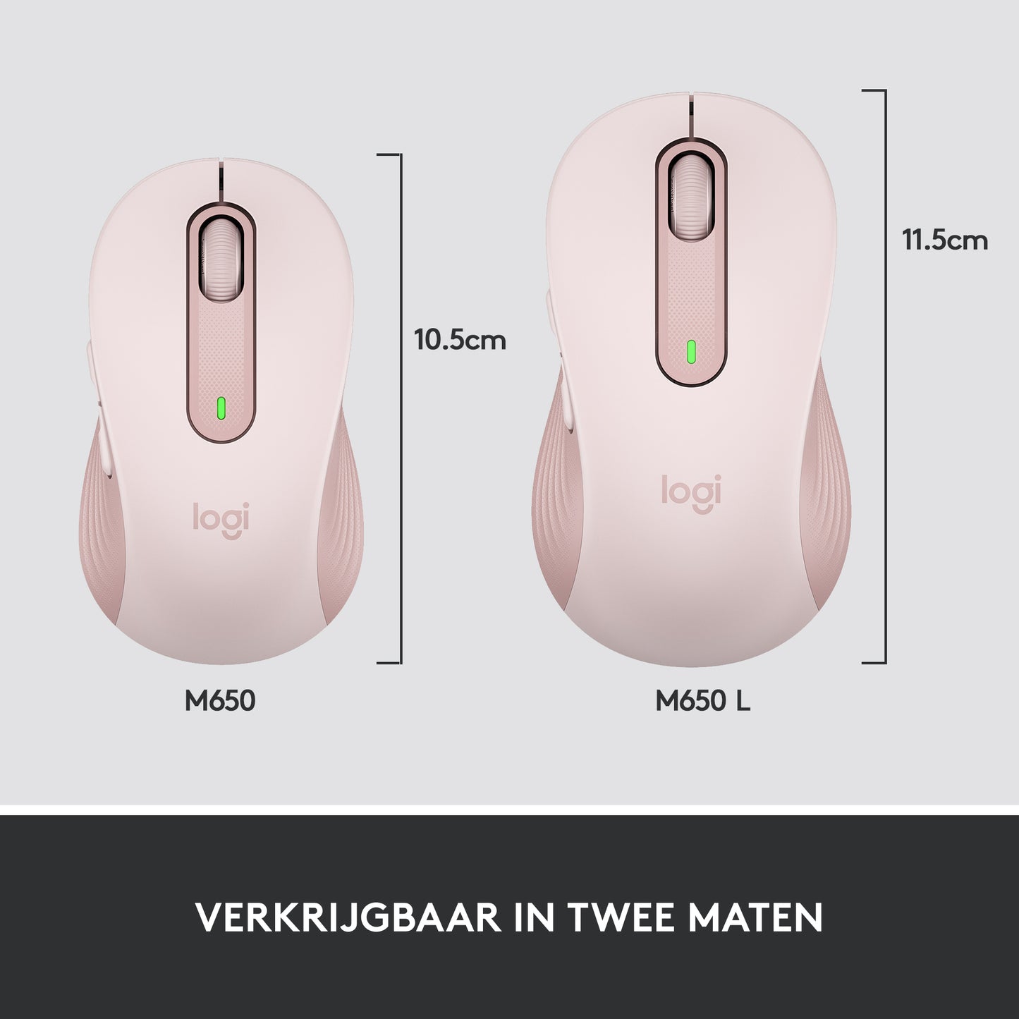 Logitech Signature M650 L Wireless Mouse - ROSE