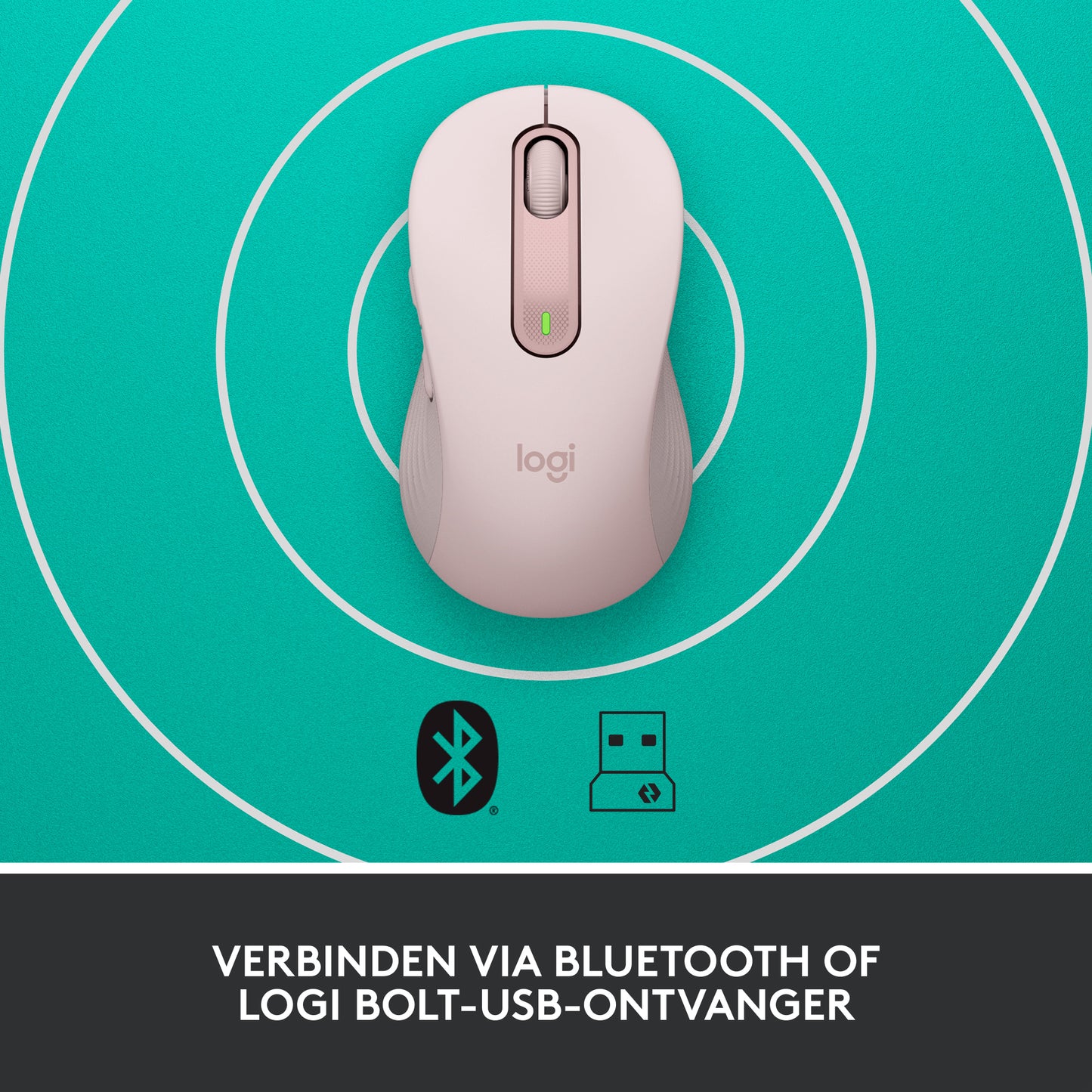 Logitech Signature M650 L Wireless Mouse - ROSE